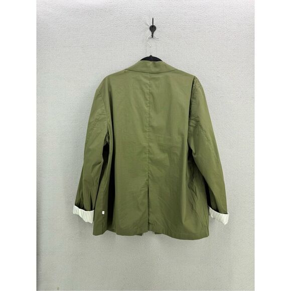 Selected Homme Mens Green Organic Cotton Blend Holdo Hybrid Blazer Jacket 44R - Picture 3 of 15
